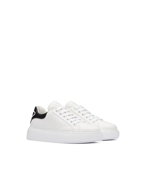 prada leather sneakers women's